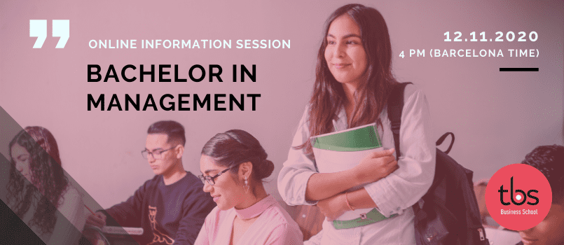 TBS Bachelor in Management sesión informativa