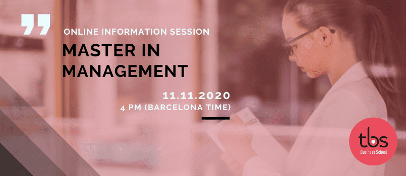 TBS Master in Management sesión informativa
