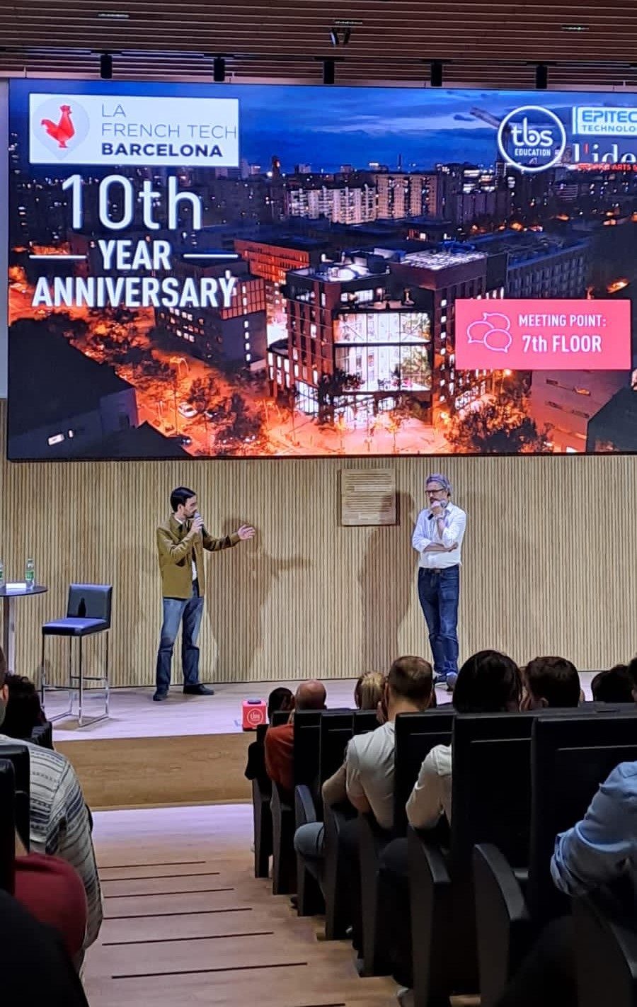 Durante el evento French tech Barcelona en TBS EDUCATION hablaron varios emprendedores  sobre sus experiencias